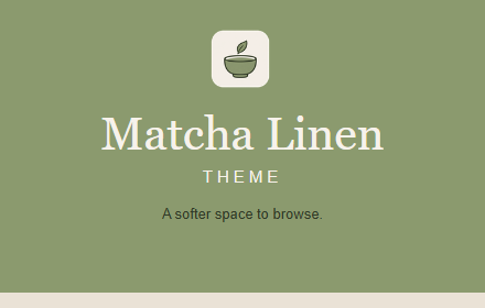 Matcha Linen Theme