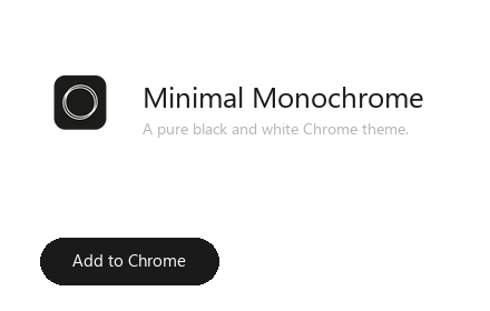 Minimal Monochrome Theme