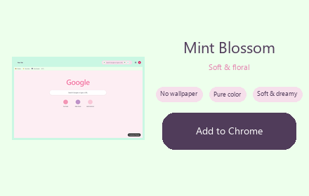 Mint Blossom Theme