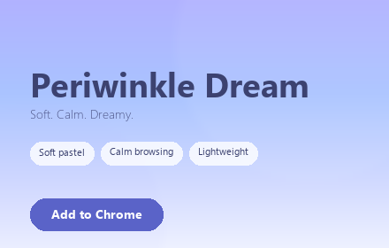 Periwinkle Dream Theme