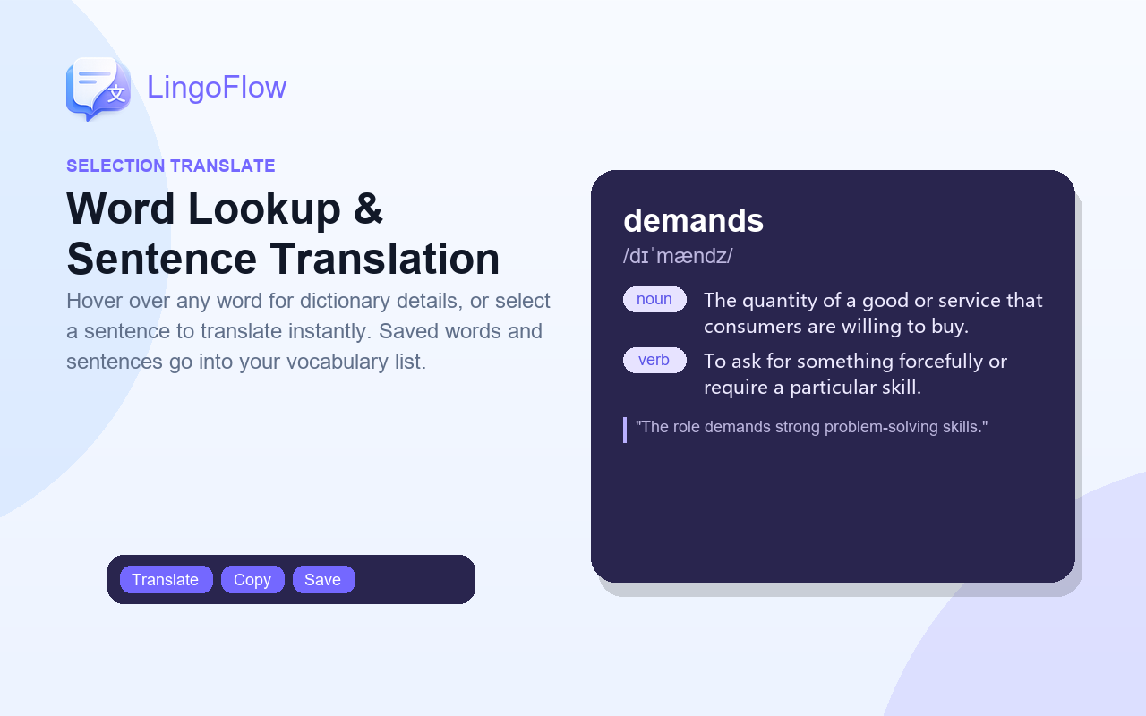 Selection Translation