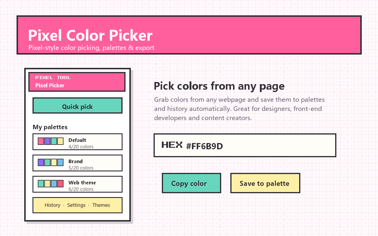 Pixel Color Picker interface