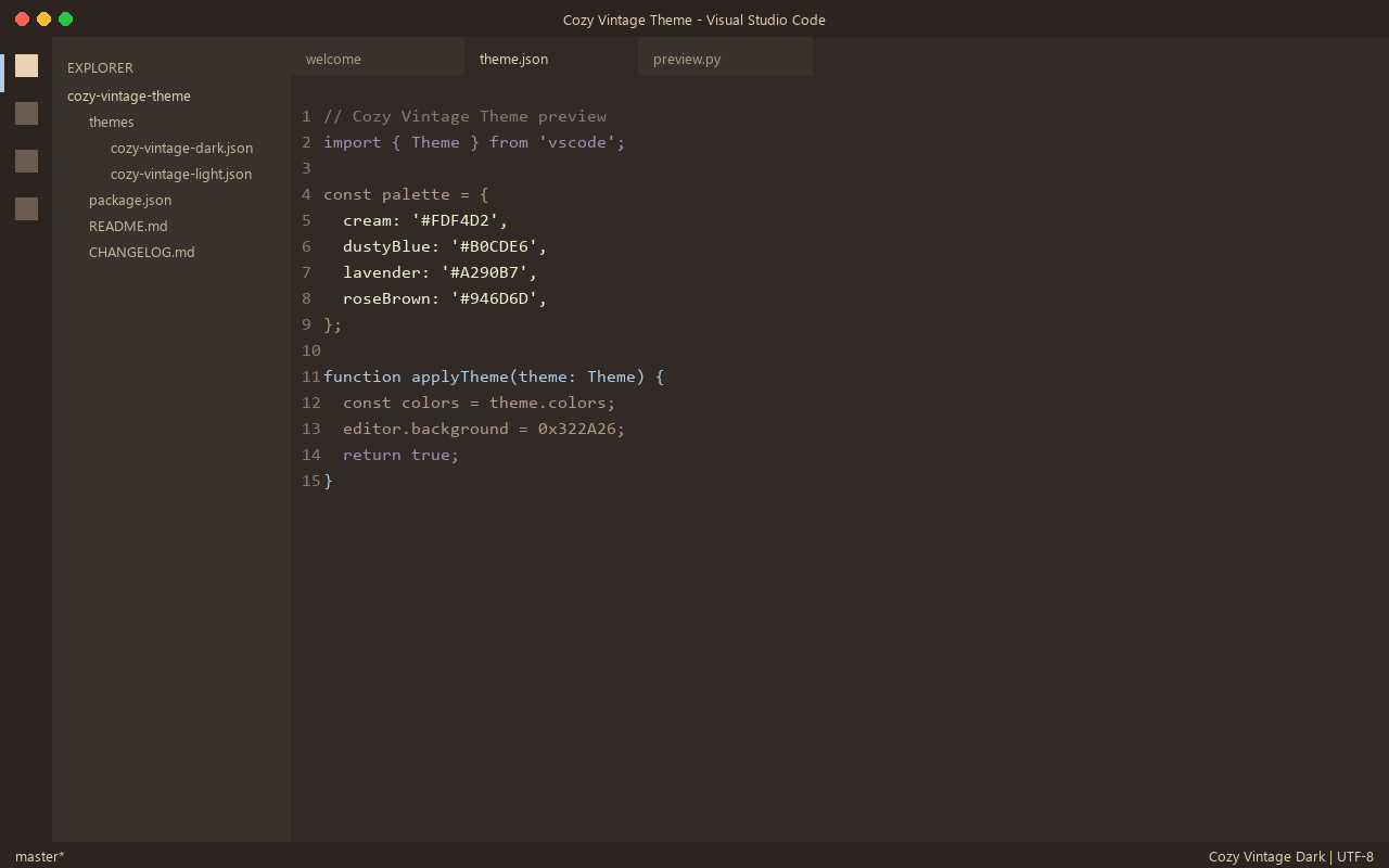 Cozy Vintage Theme