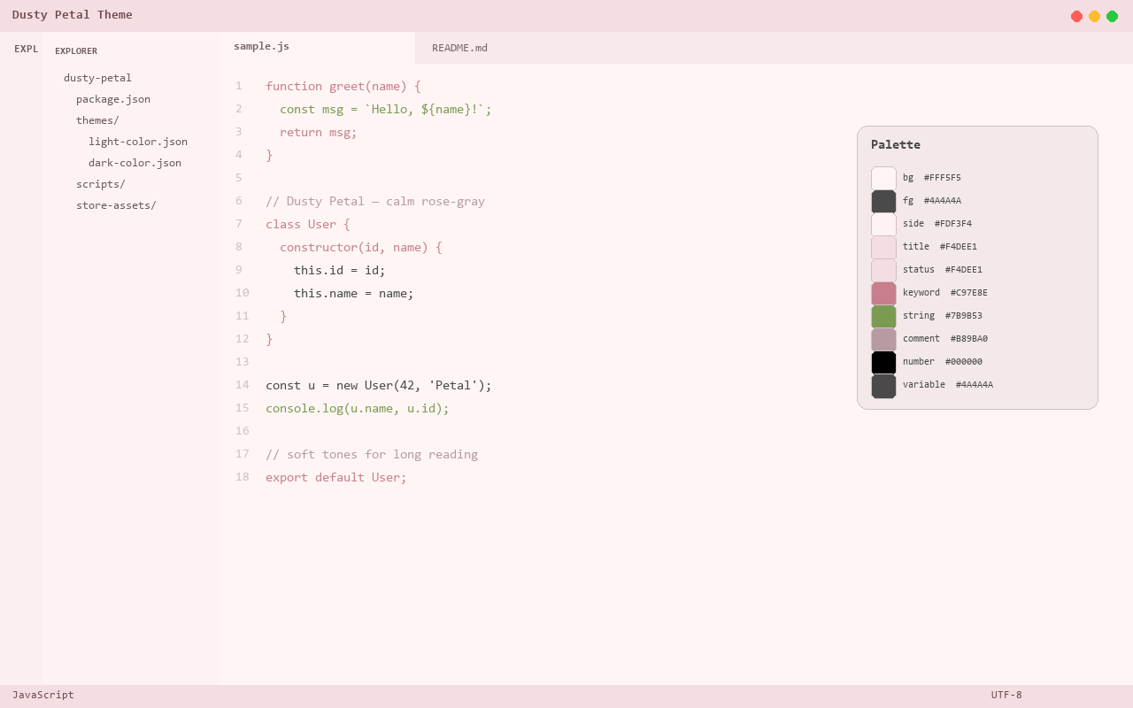 Dusty Petal Theme