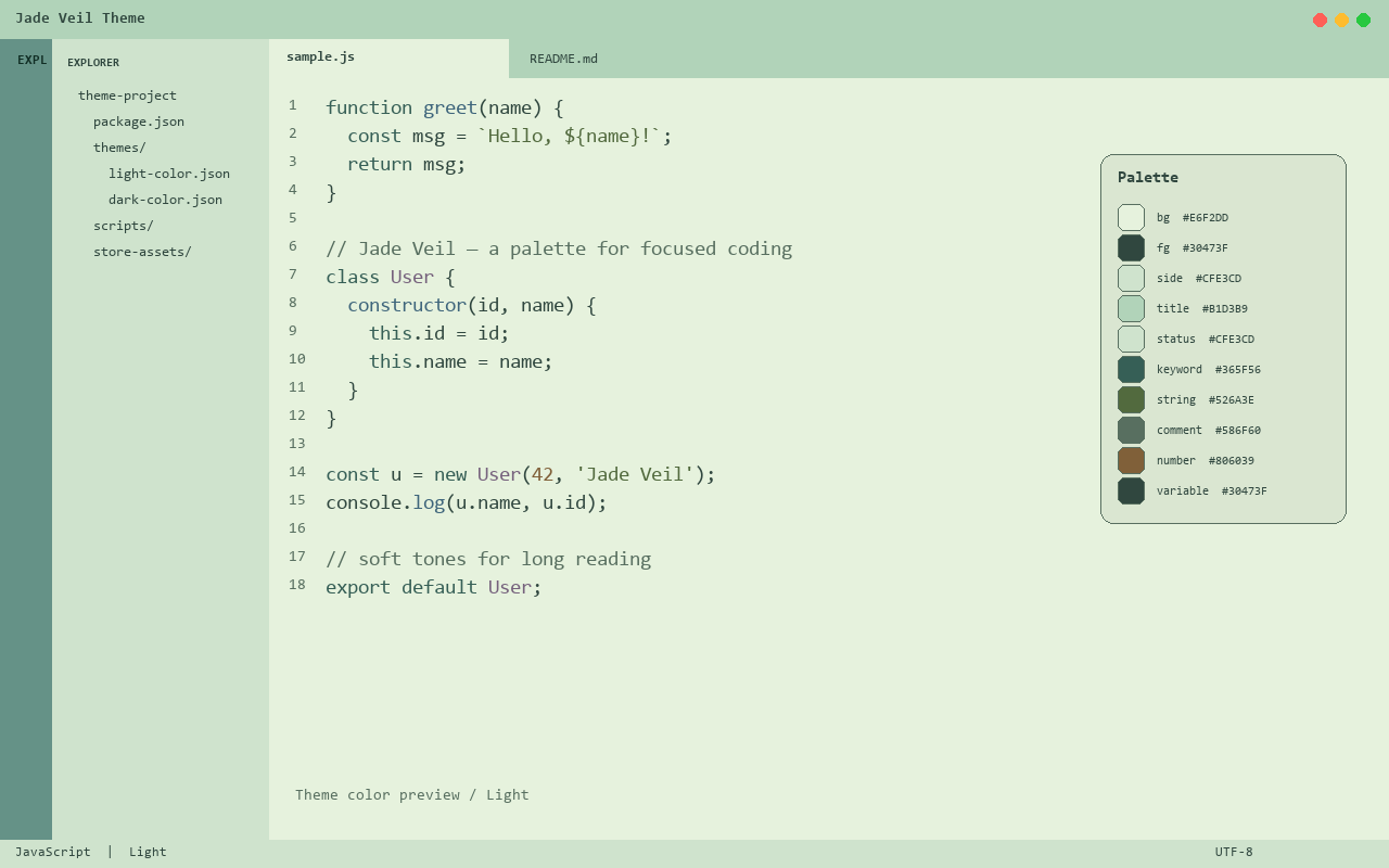 Jade Veil Theme